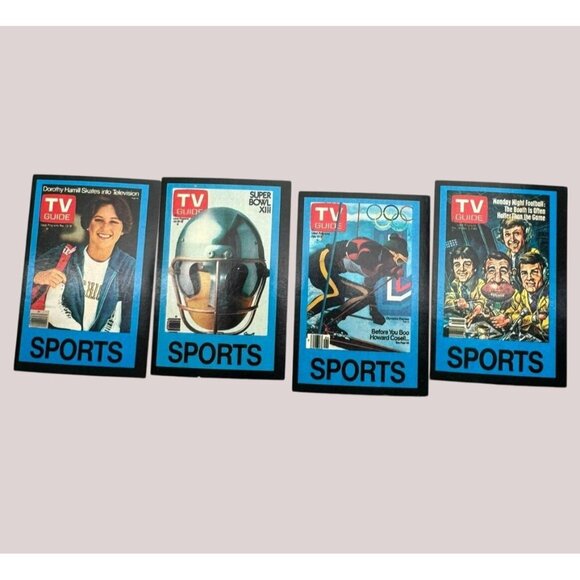 TV Guide's TV Game Board Game Replacement Piece Game SPORTS Program Cards 1984 - Picture 1 of 1